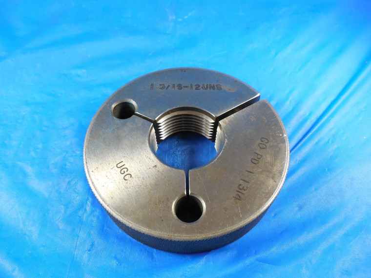 1 3/16 12 UNS THREAD RING GAGE 1.1875 GO ONLY P.D. = 1.1314 1 3/16-12 INSPECTION