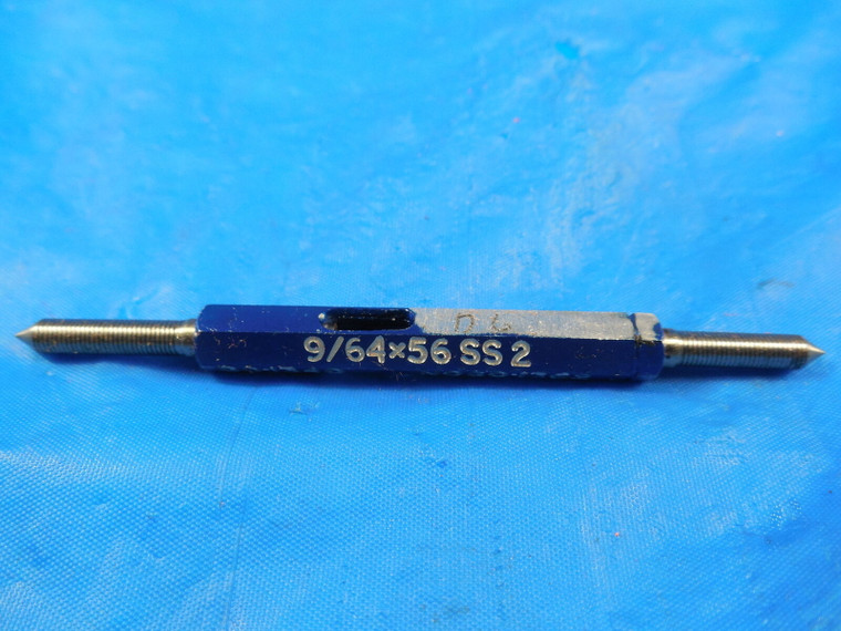 9/64 56 SS 2 THREAD PLUG GAGE .14625 GO NO GO P.D.'S = .1340 & .1362 INSPECTION