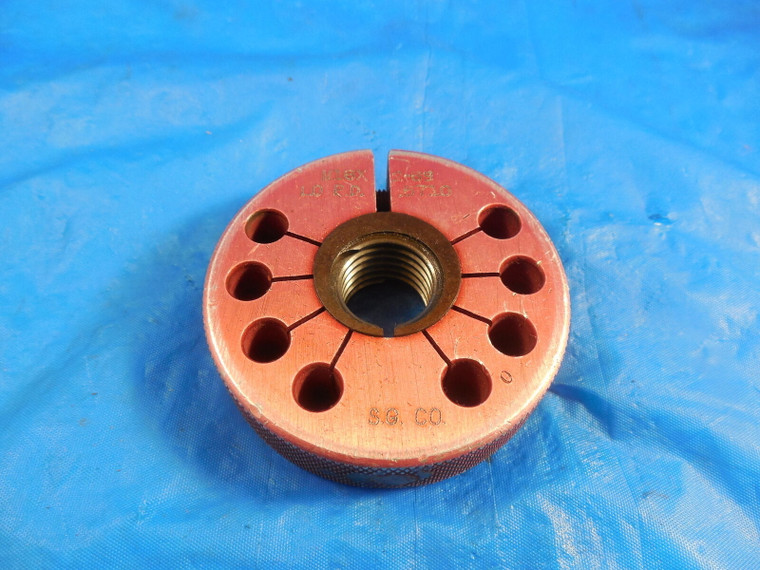 M16 X 2 6g METRIC THREAD RING GAGE 16.0 2.0 NO GO ONLY P.D. = .5710 INSPECTION