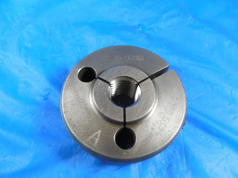 9/16 12 NS THREAD RING GAGE .5625 GO ONLY P.D. = .5134 QUALITY INSPECTION TOOL