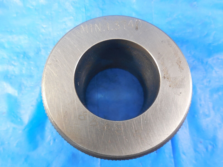 BENDIX 1.3740 DIAMETER CLASS X MASTER PLAIN BORE RING GAGE UNDERSIZE 1.375 -.001