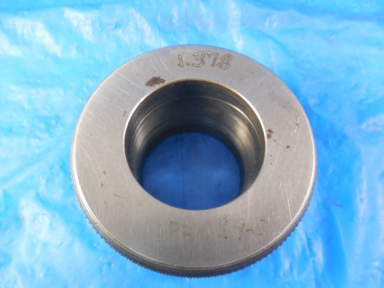 BENDIX 1.378 DIA CLASS X MASTER SMOOTH PLAIN BORE RING GAGE OVERSIZE 1.375 1 3/8