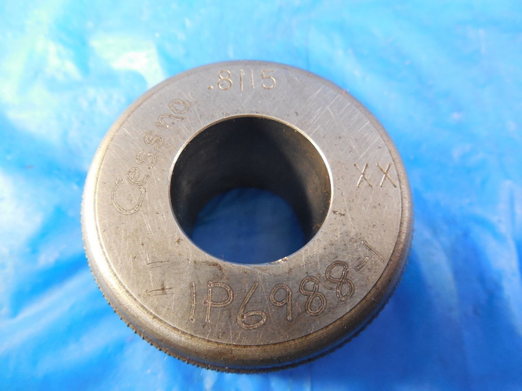 .8115 DIA CLASS XX MASTER SMOOTH PLAIN BORE RING GAGE UNDERSIZE .8125-.001 13/16
