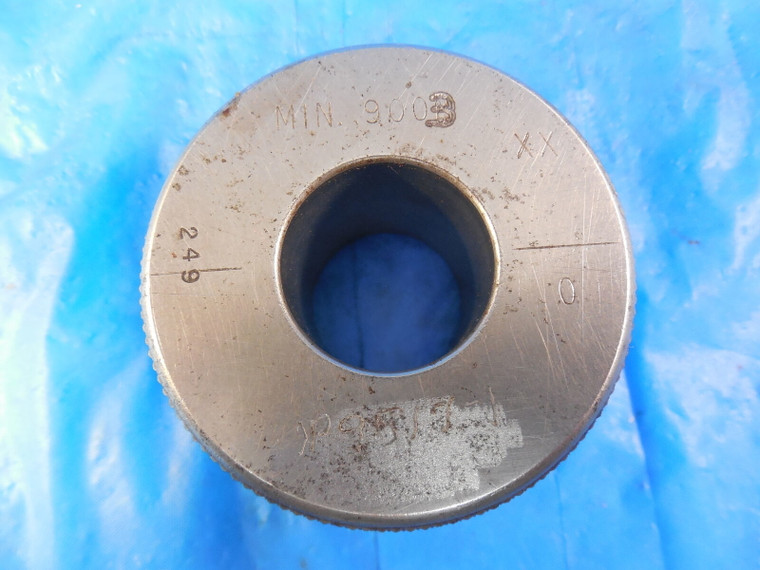 .9003 DIA CLASS XX MASTER SMOOTH PLAIN BORE RING GAGE OVERSIZE .8750 +.0253 7/8