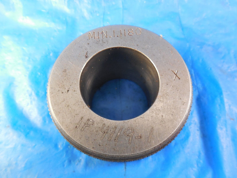 BENDIX 1.1180 DIAMETER CLASS X MASTER PLAIN BORE RING GAGE UNDERSIZE 1.125 1 1/8