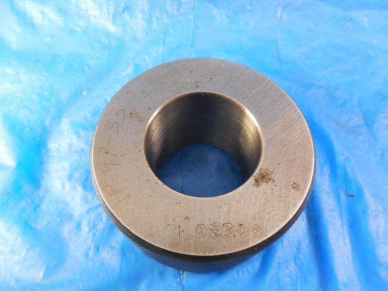 COMTOR 1.08206 DIA MASTER SMOOTH PLAIN BORE RING GAGE OVERSIZE 1.0625 1 1/16