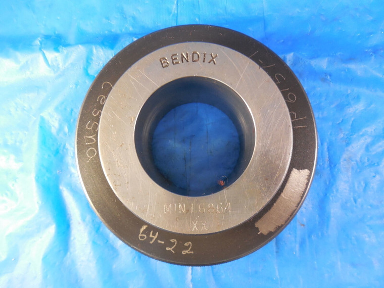 BENDIX 1.6864 DIA CLASS XX MASTER PLAIN BORE RING GAGE UNDERSIZE 1.6875 1 11/16