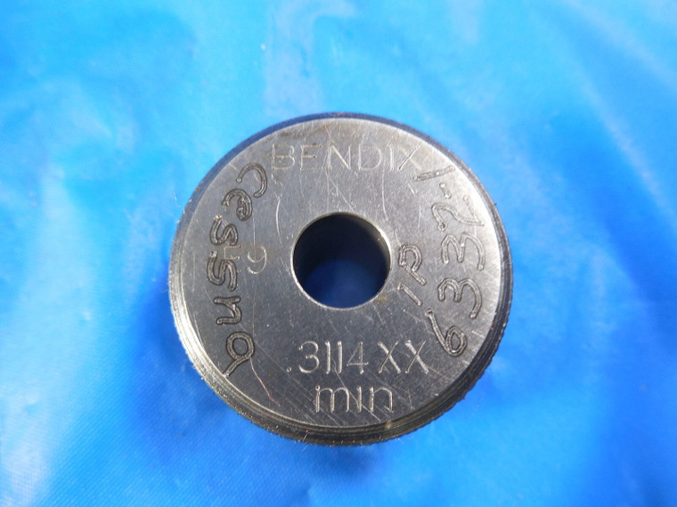 BENDIX .3114 DIA CLASS XX MASTER PLAIN BORE RING GAGE UNDERSIZE .3125-.0011 5/16