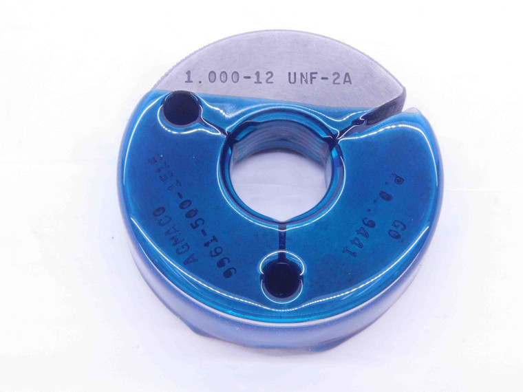 1" 12 UNF 2A THREAD RING GAGE 1.0 1.00 1.000 1.0000 GO ONLY P.D. = .9441 CHECK - CH2497BURL