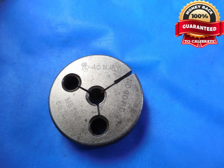 10 40 NS THREAD RING GAGE #10 .190 NO GO ONLY P.D. = .1714 10-40 INPSECTION TOOL