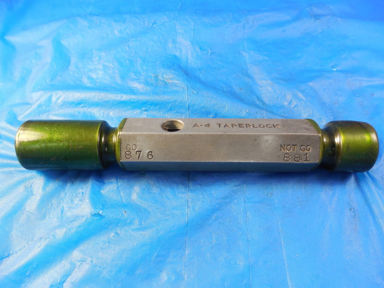 P & W .8760 & .8810 DIAMETER SMOOTH PIN PLUG GAGE GO NO GO OVERSIZE .8750 7/8