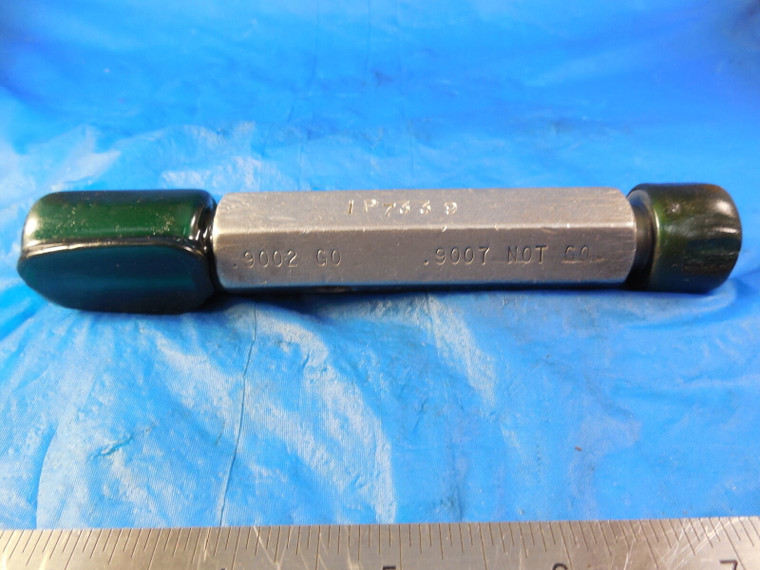 GTD .9002 & .9007 DIA. SMOOTH PIN PLUG GAGE GO NO GO OVERSIZE .8750 .875 7/8