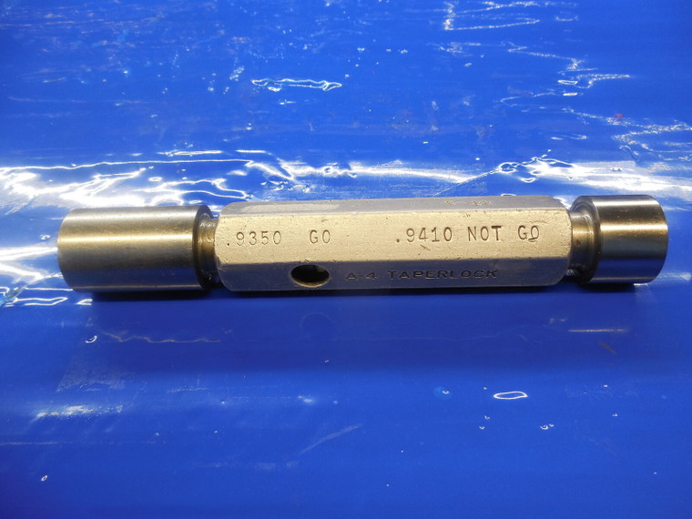 GTD .9350 & .9410 DIA SMOOTH PIN PLUG GAGE GO NO GO UNDER & OVERSIZE .9375 15/16