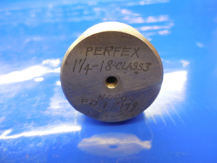 1 1/4 18 CL 3 THREAD PLUG GAGE 1.25 NO GO ONLY P.D. = 1.2179 NEF 3 UNEF-3 TOOL