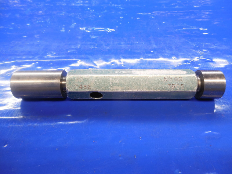 .7492 & .7505 DIA. SMOOTH PIN PLUG GAGE GO NO GO UNDER & OVERSIZE .75 .7500 3/4