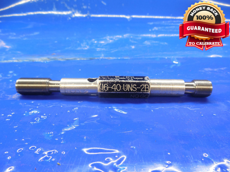 7/16 40 UNS 2B THREAD PLUG GAGE .4375 GO NO GO P.D.'S = .4213 & .4254 NS-2B TOOL
