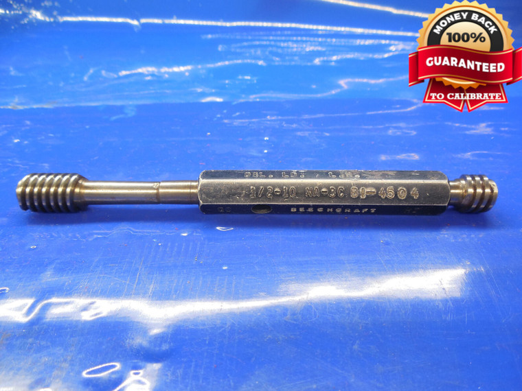 1/2 10 NA 3C ACME LEFT HAND DOUBLE LEAD THREAD PLUG GAGE .5 GO NO GO .4500 .4564