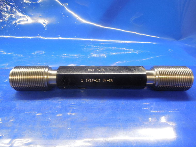 1 3/16 12 UN 2A SET THREAD PLUG GAGE 1.1875 GO NO GO PD'S = 1.1317 & 1.1259 N-2A