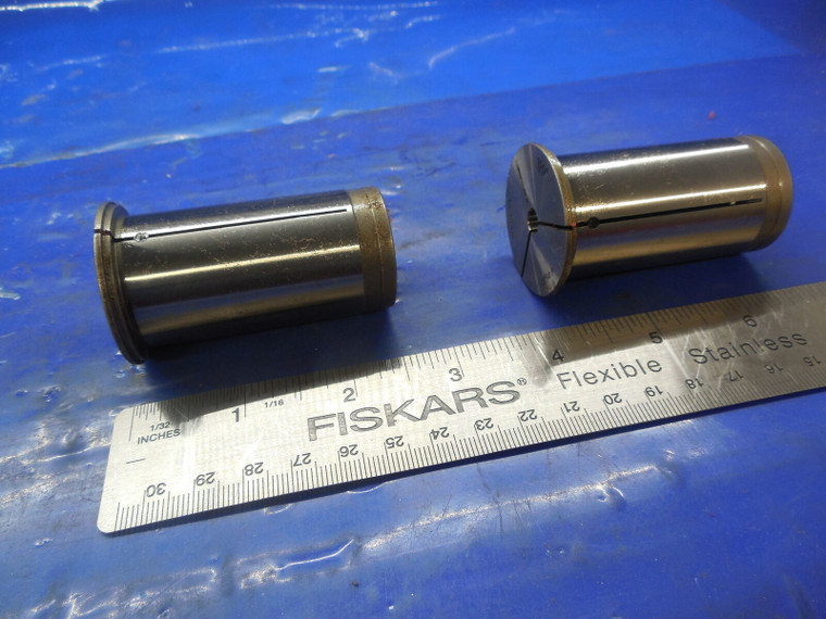 2 NEW T&O HYDRAULIC BALANCED REDUCING SLEEVE LATHE BUSHING COLLET 1/4" ID .250