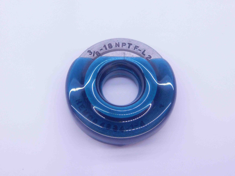 3/8 18 NPTF L2 PIPE THREAD RING GAGE .375 .3750 N.P.T.F. DRYSEAL TAPER CHECK - AY0919BURL