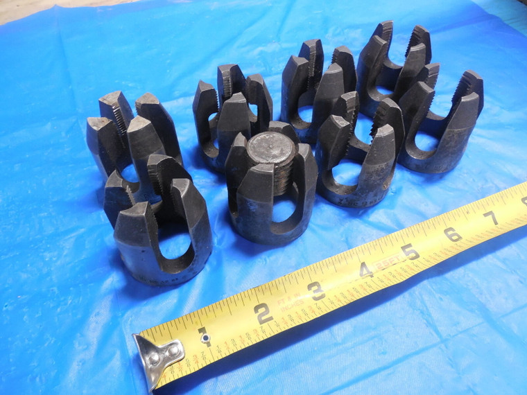 8pc LOT OF #4 ACORN DIES 1-3/4" O.D. MANY SIZES 34-16 7/8-9 1'-14 NPT 5/8 18