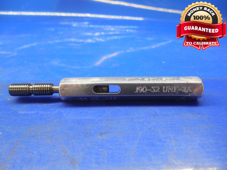 10 32 UNF 2A HILO SPECIAL SET THREAD PLUG GAGE #10 .190 GO ONLY P.D. = .1683