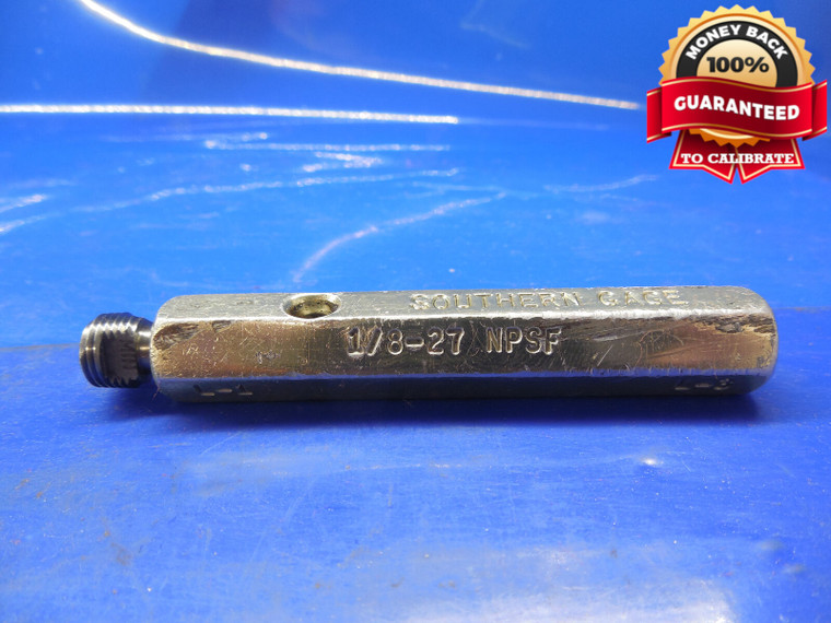 1/8 27 NPSF L1 PIPE THREAD PLUG GAGE .125  1/8-27 L-1 N.P.S.F. QUALITY INSPECION