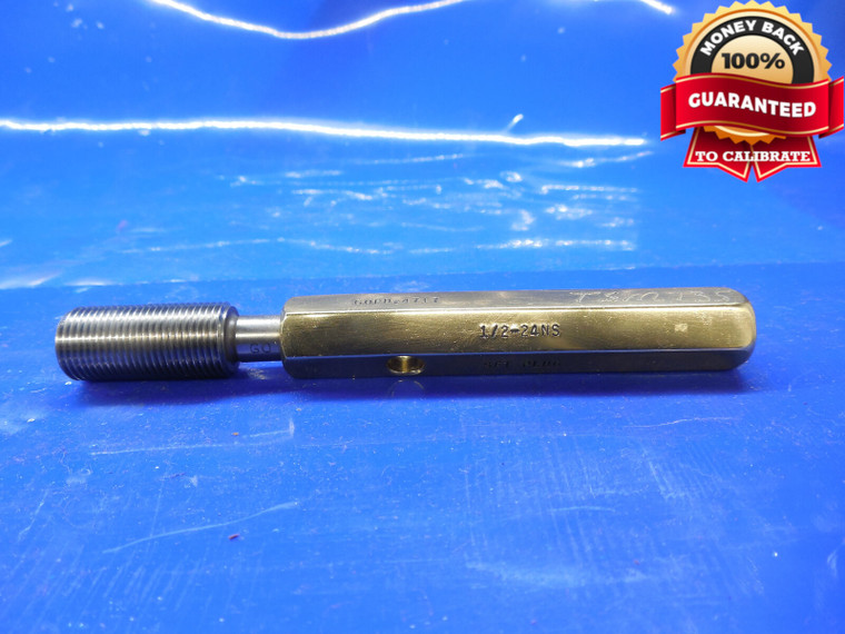 1/2 24 NS SET THREAD PLUG GAGE .5 GO ONLY P.D. = .4717 QUALITY .50 .500 .5000