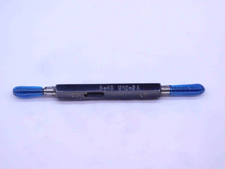 5 40 UNC 2A SET THREAD PLUG GAGE #5 .125 .1250 GO NO GO P.D.'S = .1080 & .1054 - CS4073MS