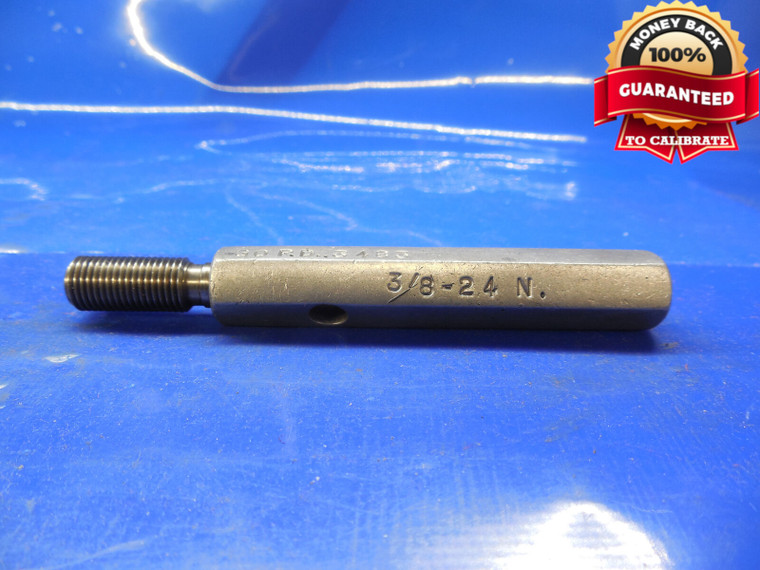 3/8 24 N THREAD PLUG GAGE .375 GO ONLY P.D. = .3483 3/8-24 QUALITY INSPECTION