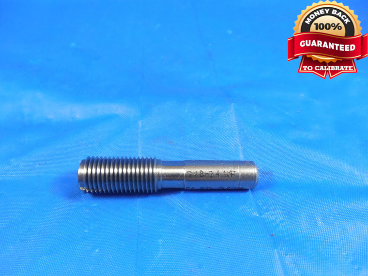 3/8 24 NF THREAD PLUG GAGE .375 GO ONLY P.D. = .3479 3/8-24 TAPERLOCK DESIGN