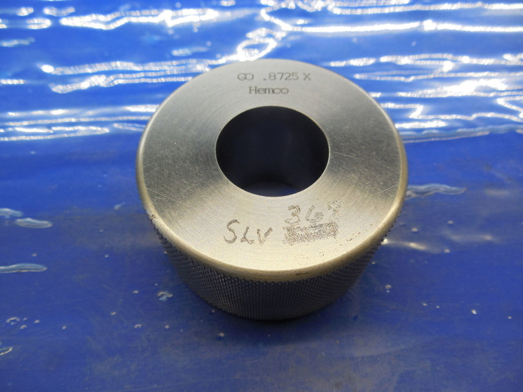 .8725 CLASS X MASTER PLAIN BORE RING GAGE .8750 -.0025 UNDERSIZE 7/8 22.162 mm