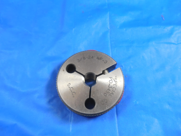 3/8 24 NF 3 THREAD RING GAGE .375 GO ONLY P.D. = .3450 3/8-24 NF-3 INSPECTION