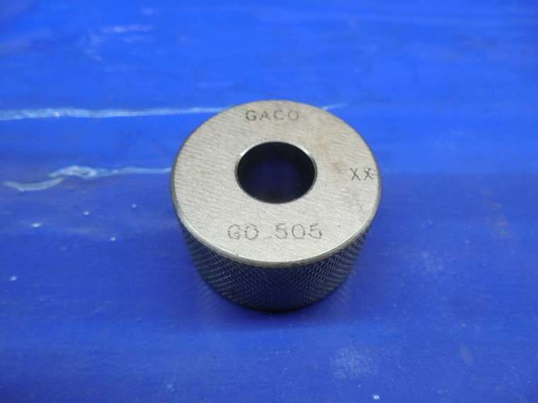 .5050 CLASS XX MASTER PLAIN BORE RING GAGE .5000 +.0050 OVERSIZE 1/2 12.827 mm