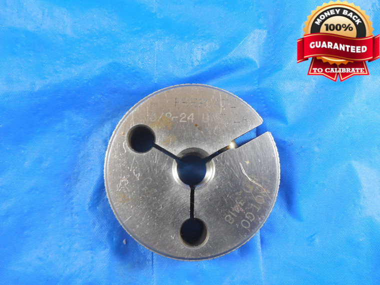 3/8 24 UNF 2A PREPLATE THREAD RING GAGE .375 NO GO ONLY P.D.= .3418 3/8-24 NF-2A