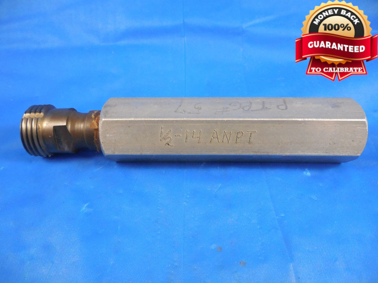 1/2 14 ANPT L3 PIPE THREAD PLUG GAGE .5 .50-14 A.N.P.T. L-3 AEROSPACE TAPER TOOL