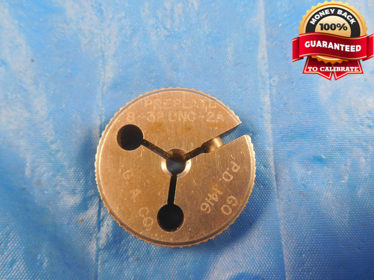 8 32 UNC 2A PREPLATE THREAD RING GAGE #8 .164 GO ONLY P.D. = .1416 8-32 UNC-2A