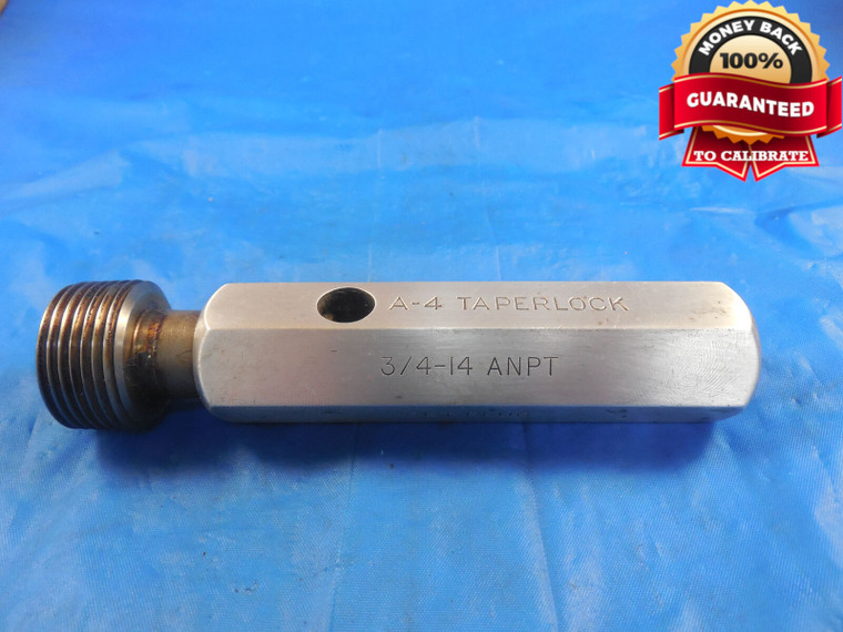 3/4 14 ANPT SET PIPE THREAD PLUG GAGE .75 3/4-14 A.N.P.T. .7500 QUALITY SETTING