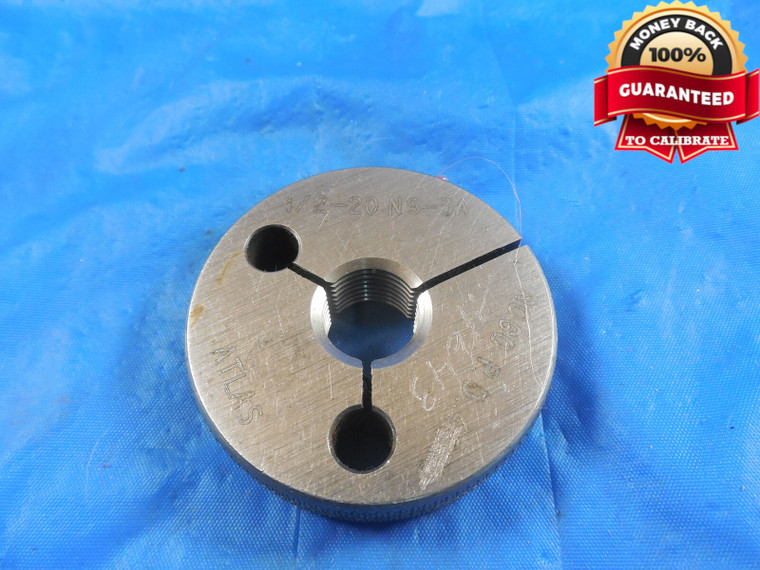 1/2 20 UNS 3A MODIFIED THREAD RING GAGE .5 NO GO ONLY P.D. = .4643 NS-3A .50