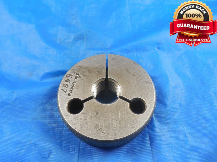 1/2 20 NS SPECIAL PITCH DIA THREAD RING GAGE .5 GO ONLY P.D. = .4652 SPL. .500