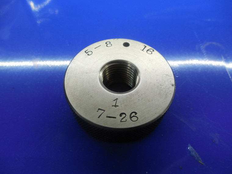 BUDGET 5/8 16 SOLID THREAD RING GAGE .625  5/8-16 QUALITY INSPECTION CHECK .6250