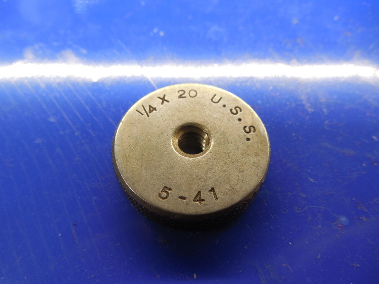 BUDGET 1/4 20 SOLID THREAD RING GAGE .25  1/4-20 QUALITY INSPECTION CHECK .2500