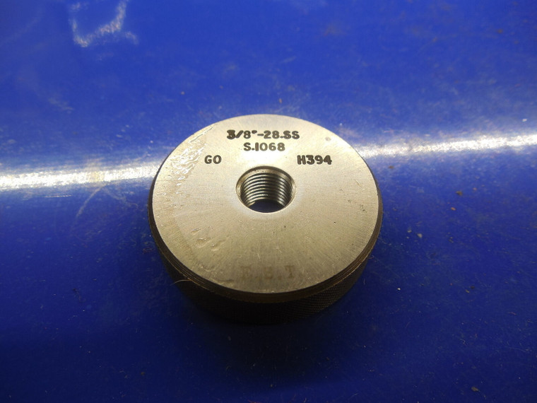 BUDGET 3/8 28 SS SOLID THREAD RING GAGE .375  3/8-28 QUALITY INSPECTION CHECK