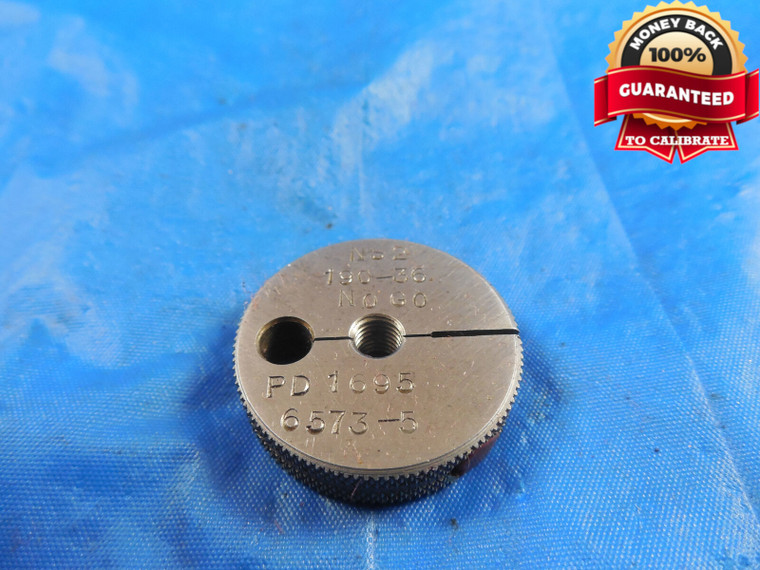 10 36 NS 2 THREAD RING GAGE #10 .190 NO GO ONLY P.D. = .1695 10-36 NS-2 QUALITY