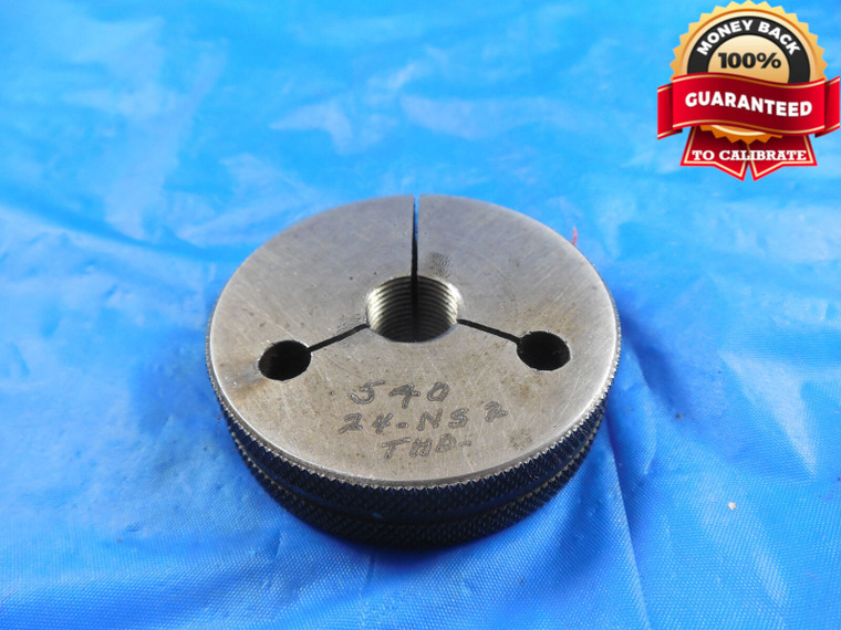 0.54 24 NS 2 THREAD RING GAGE .54 NO GO ONLY P.D. = .5094 .540-24 NS-2 QUALITY