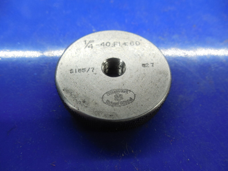 BUDGET 1/4 40 60 DEGREE SOLID THREAD RING GAGE .25  1/4-40 QUALITY INSPECTION