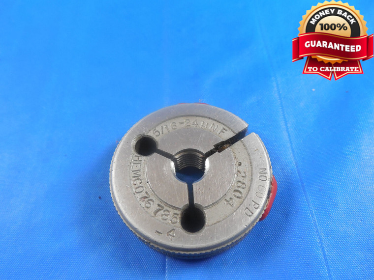 5/16 24 UNF SPECIAL THREAD RING GAGE .3125 NO GO ONLY P.D. = .2804 5/16-24