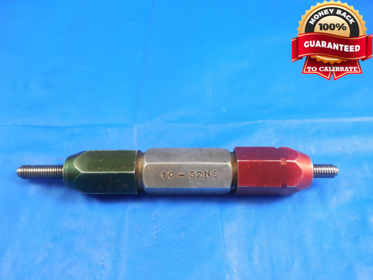 10 32 NS THREAD PLUG GAGE #10 .190 GO NO GO P.D.'S = .1757 & .1786 10-32 QUALITY