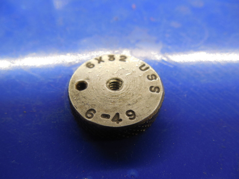 BUDGET 6 32 USS SOLID THREAD RING GAGE #6 .138 6-32 QUALITY INSPECTION CHECK