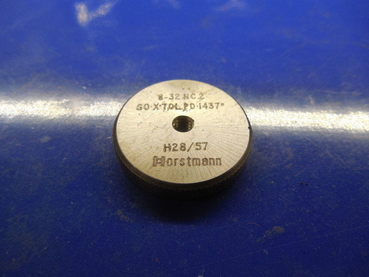 BUDGET 8 32 NC 2 SOLID THREAD RING GAGE #8 .164 GO ONLY P.D. = .1437 8-32 NC-2